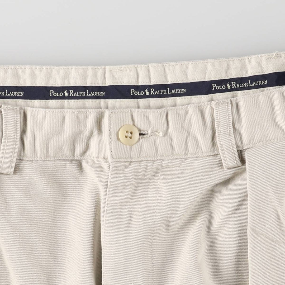 Ralph Lauren POLO RALPH LAUREN Two-pleat Chino Shorts Shorts Men's W35 equivalent cotton Beige type Vintage Second Hand