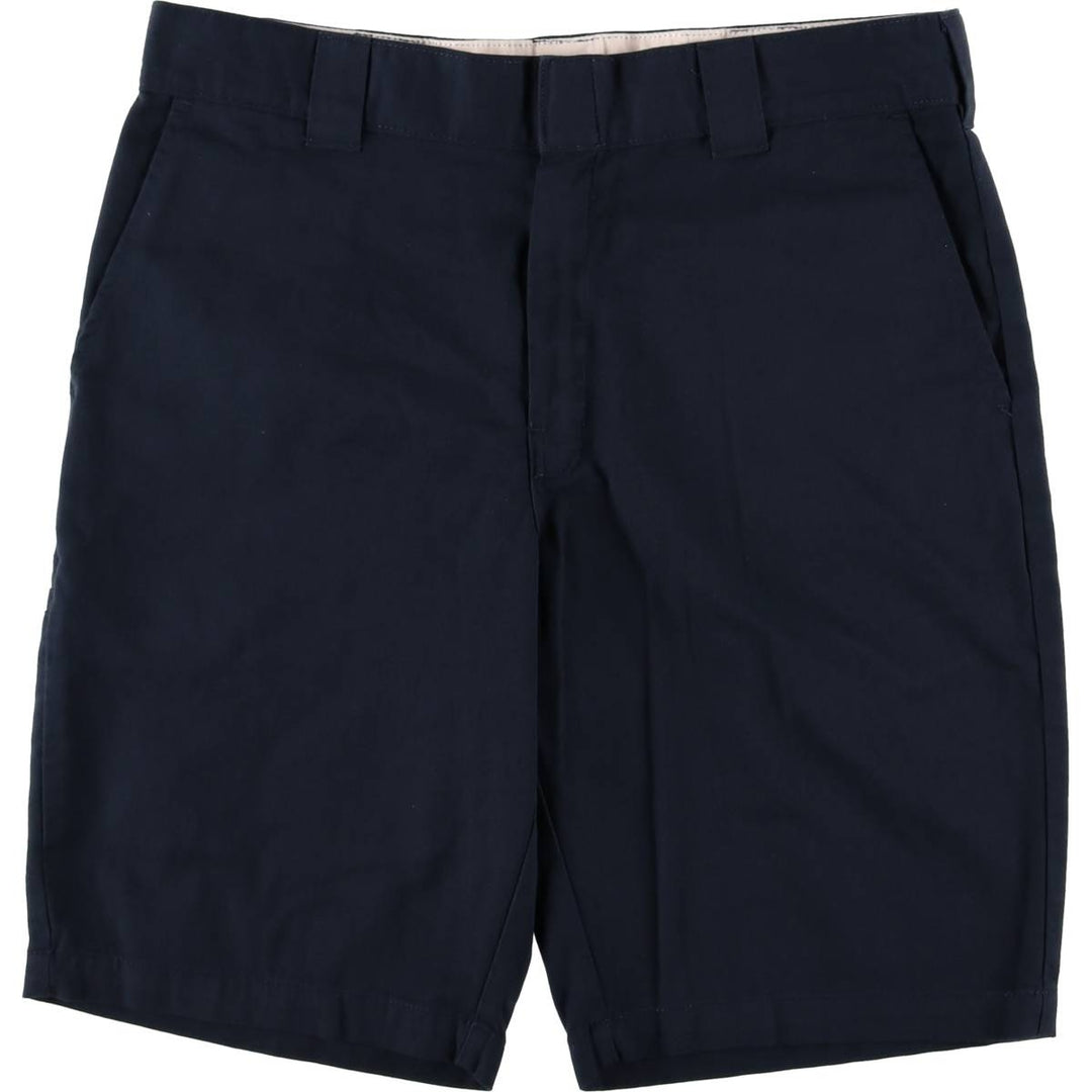 Dickies Regular Fit Work Shorts, Half Pants, Men's, W37 equivalent polyester navy blue type Vintage Second Hand