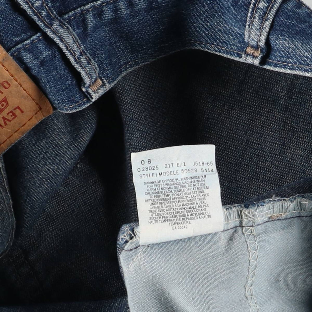 ~00'S Levi's 50528-5414 Straight Denim Pants Made in Canada Size 36 cotton blue type Vintage Second Hand