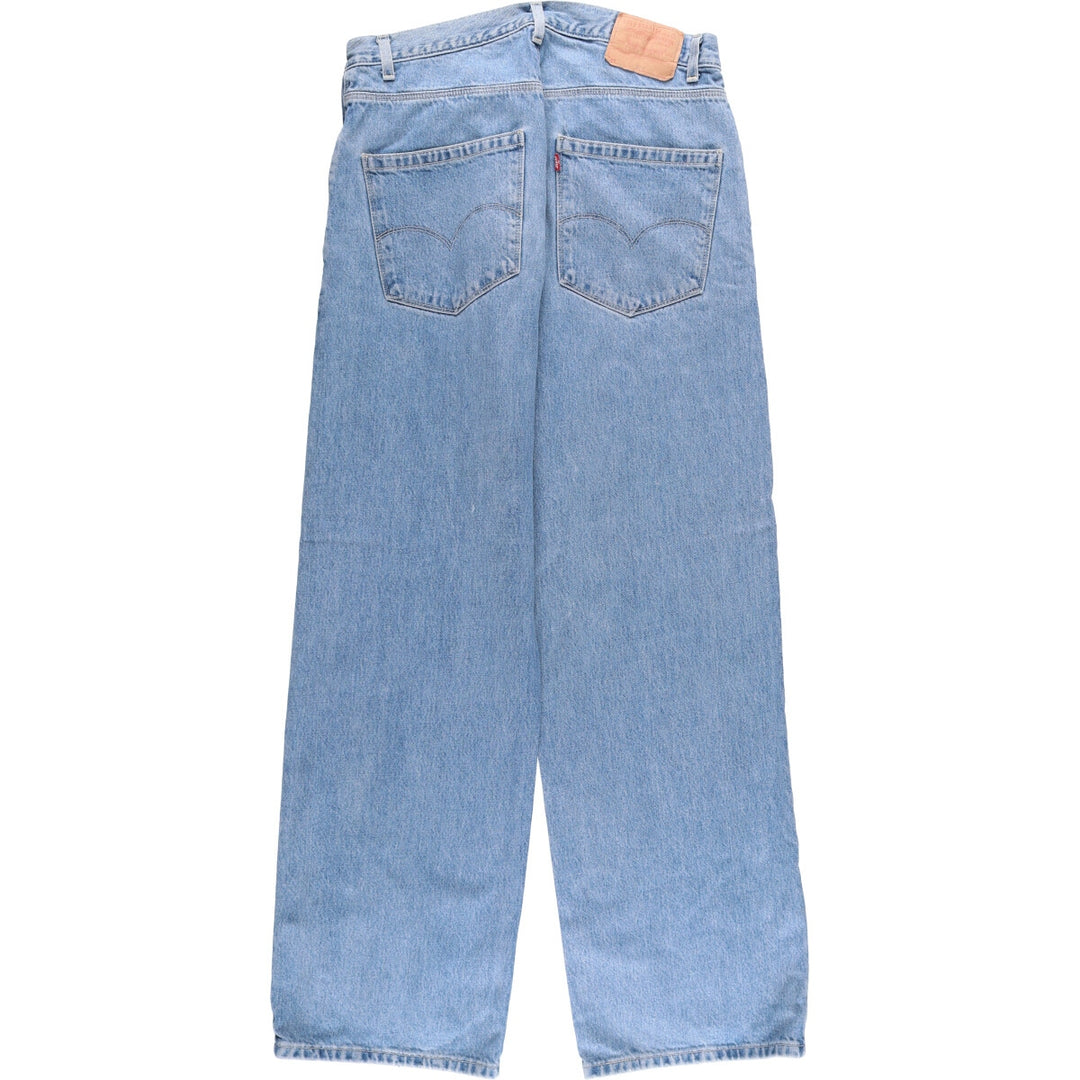 00'S Levi's 579 BAGGY FIT straight denim pants for men, size w34 cotton blue type Vintage Second Hand