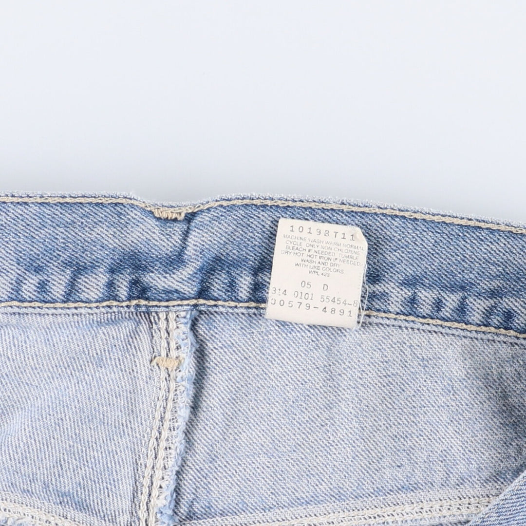 00'S Levi's 579 BAGGY FIT straight denim pants for men, size w34 cotton blue type Vintage Second Hand