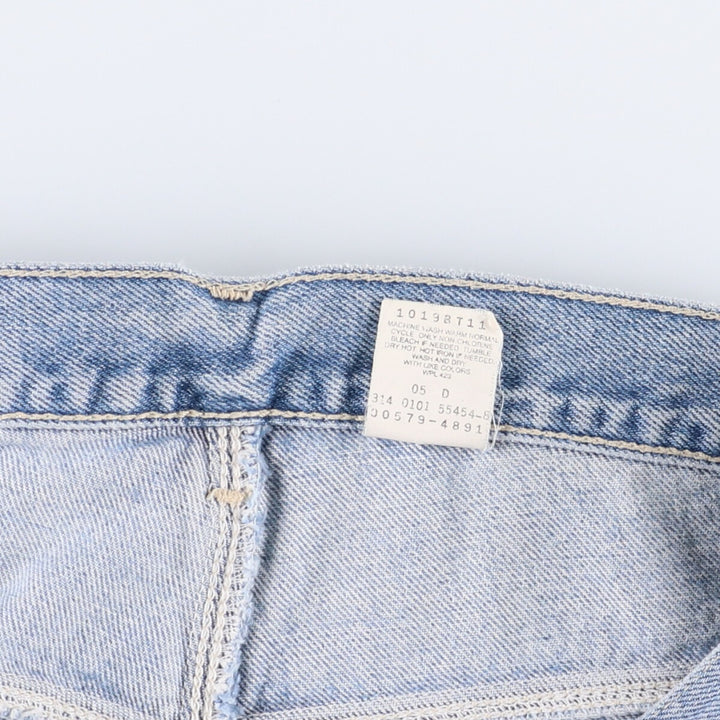 00'S Levi's 579 BAGGY FIT straight denim pants for men, size w34 cotton blue type Vintage Second Hand
