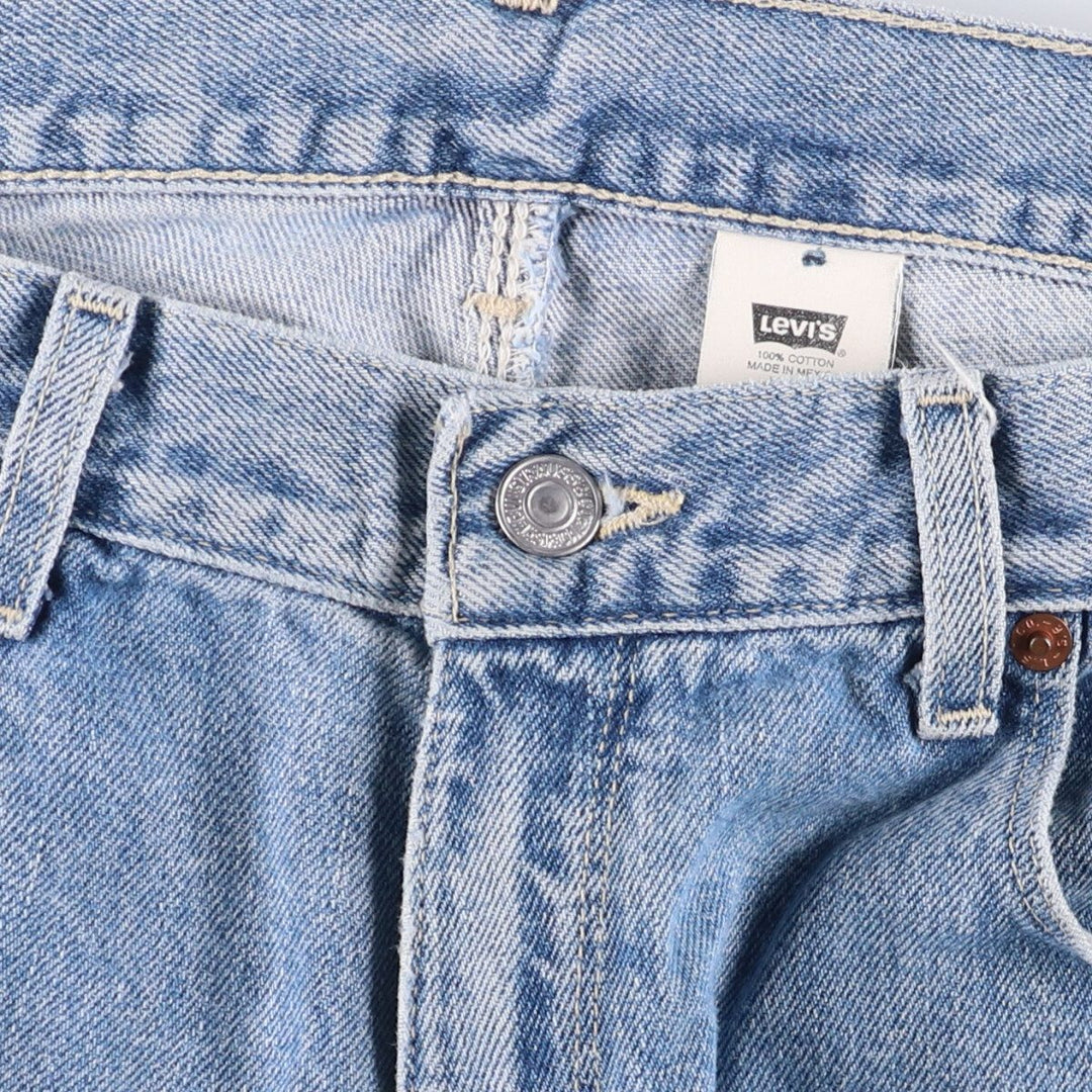 00'S Levi's 579 BAGGY FIT straight denim pants for men, size w34 cotton blue type Vintage Second Hand