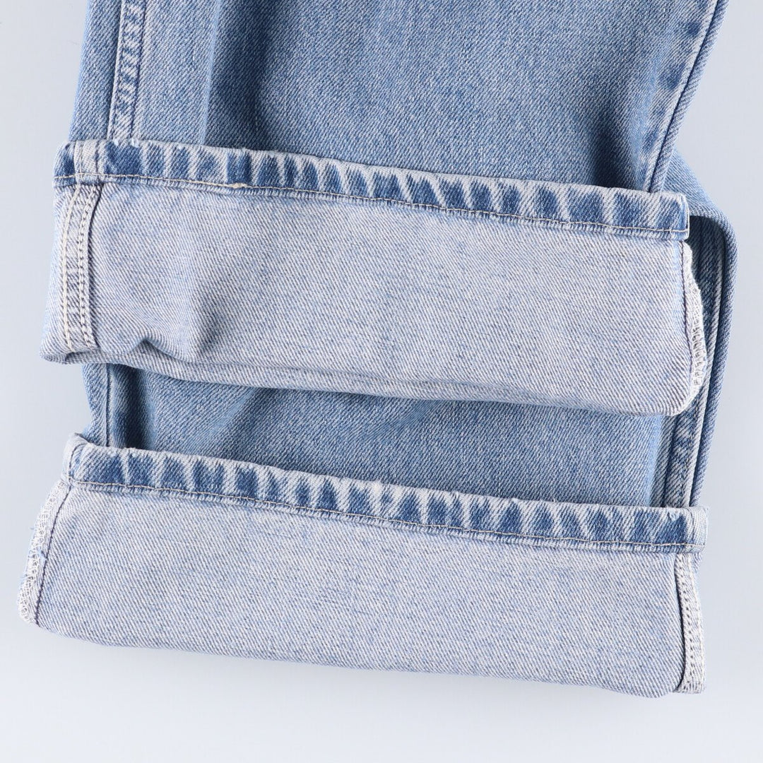 00'S Levi's 579 BAGGY FIT straight denim pants for men, size w34 cotton blue type Vintage Second Hand