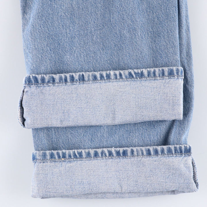 00'S Levi's 579 BAGGY FIT straight denim pants for men, size w34 cotton blue type Vintage Second Hand