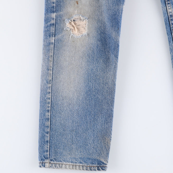 90'S Levi's 41506-0293 Orange Tab Tapered Denim Pants Made in USA Men's W30 Vintage cotton blue type Vintage Second Hand