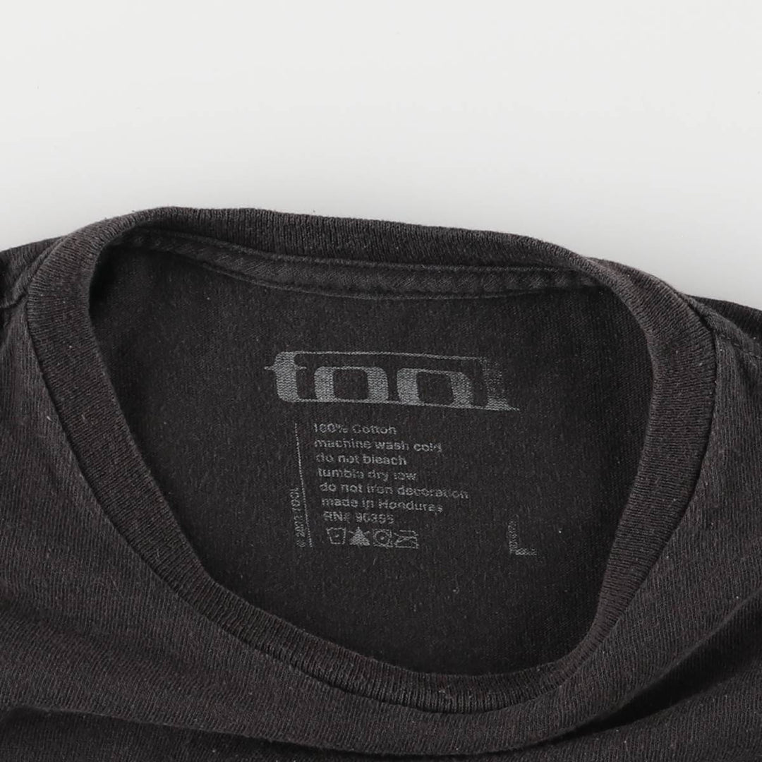 TOOL Band T-shirt, Women's L size cotton black type Vintage Second Hand