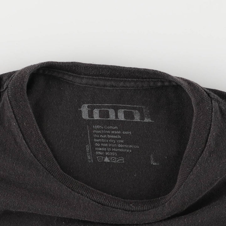 TOOL Band T-shirt, Women's L size cotton black type Vintage Second Hand