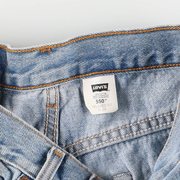 Levi's 550 Relaxed Fit Denim Shorts, Women's Size L (W29) cotton blue type Vintage Second Hand