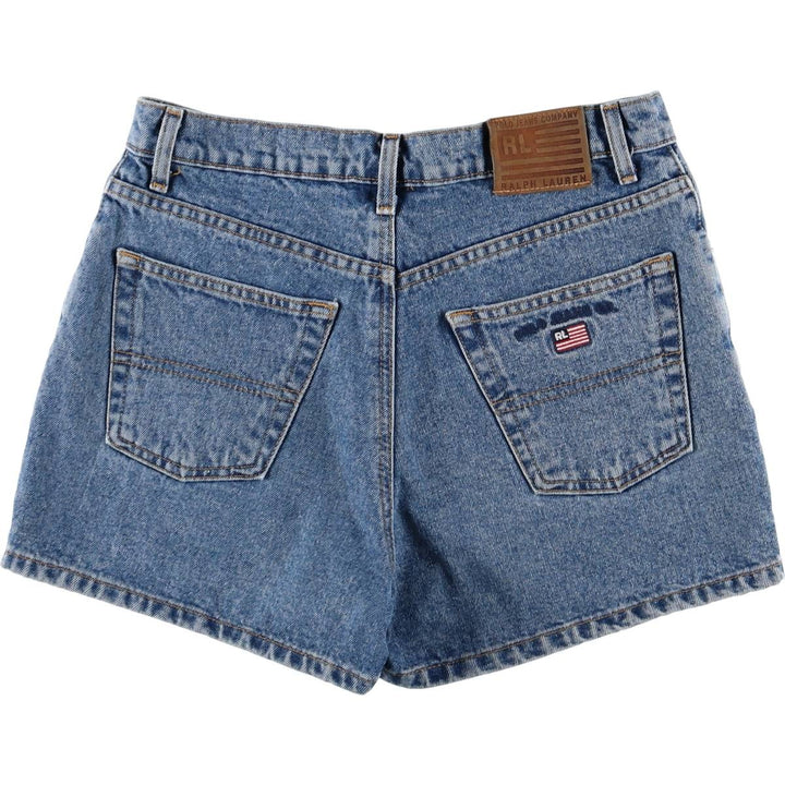 Ralph Lauren Polo Jeans Company denim shorts, women's size L (w30) cotton blue type Vintage Second Hand