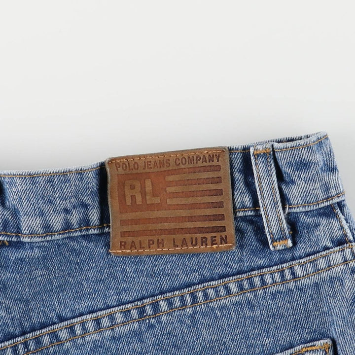 Ralph Lauren Polo Jeans Company denim shorts, women's size L (w30) cotton blue type Vintage Second Hand