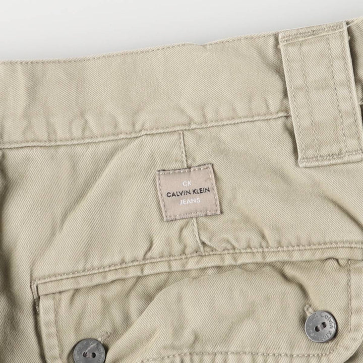 90s-00'S Calvin Klein Jeans Cargo Pants Men's Size W37 cotton Beige type Vintage Second Hand
