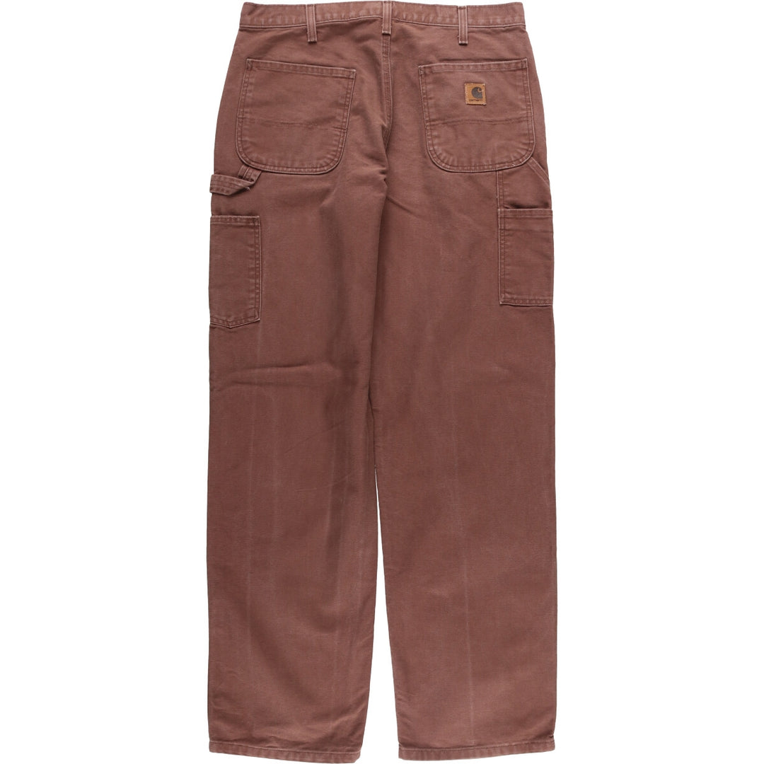 00'S Carhartt Duck Painter Pants Men's W34 equivalent cotton brown type Vintage Second Hand