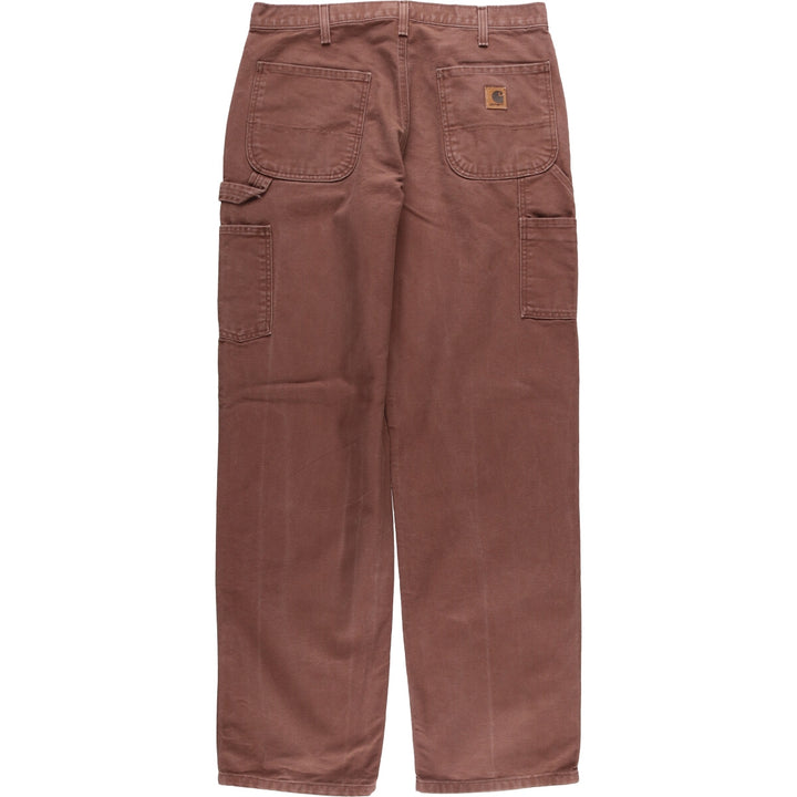 00'S Carhartt Duck Painter Pants Men's W34 equivalent cotton brown type Vintage Second Hand