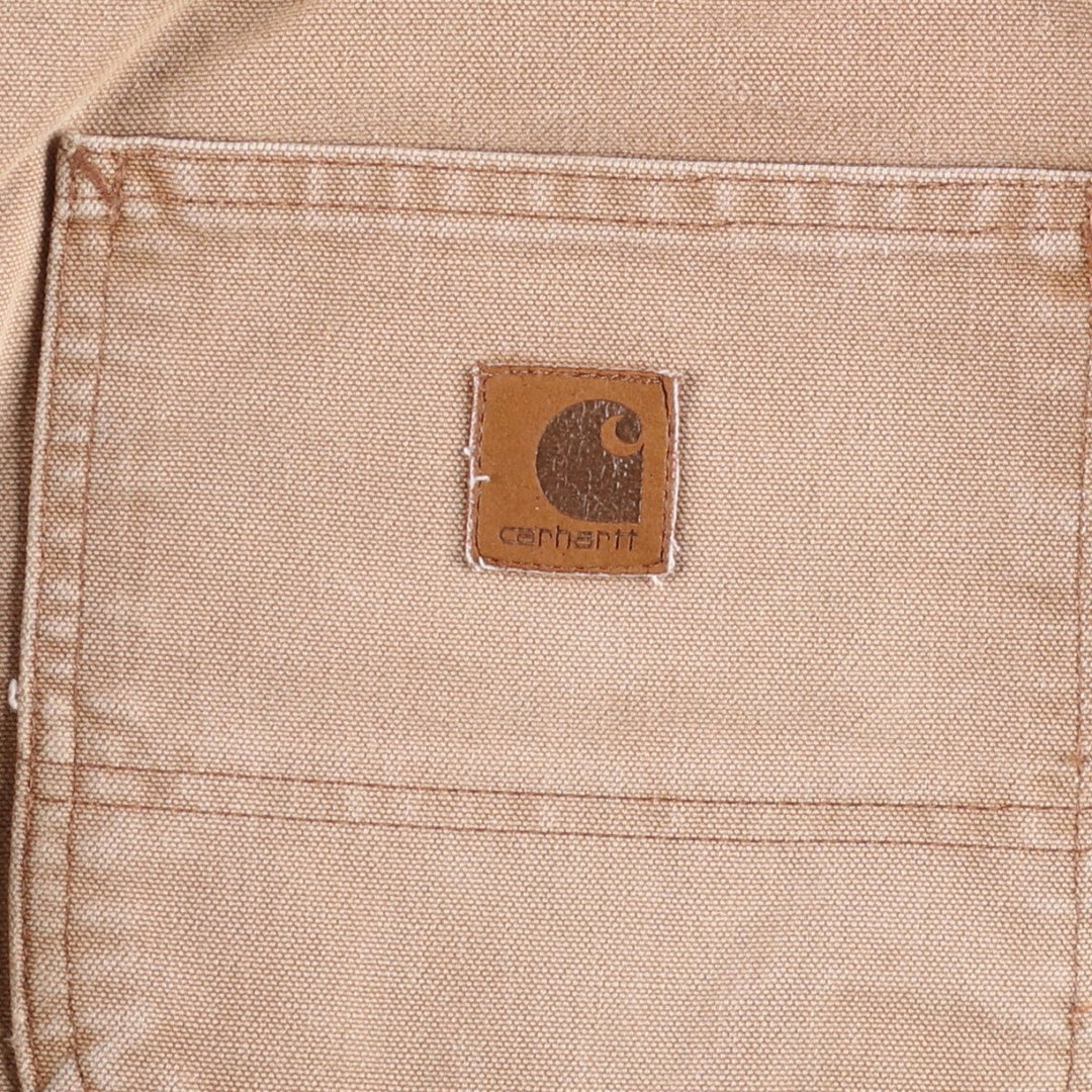 00'S Carhartt Dungaree Fit Duck Painter Pants Men's W35 equivalent cotton Beige type Vintage Second Hand