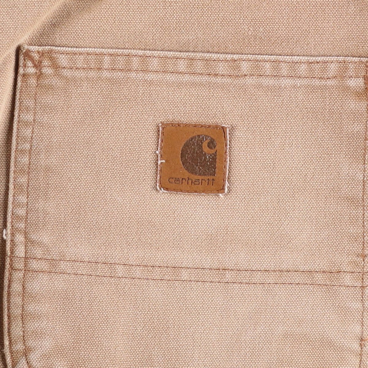 00'S Carhartt Dungaree Fit Duck Painter Pants Men's W35 equivalent cotton Beige type Vintage Second Hand