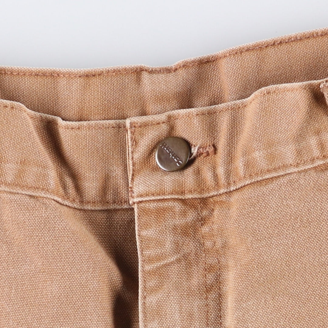 00'S Carhartt Dungaree Fit Duck Painter Pants Men's W35 equivalent cotton Beige type Vintage Second Hand