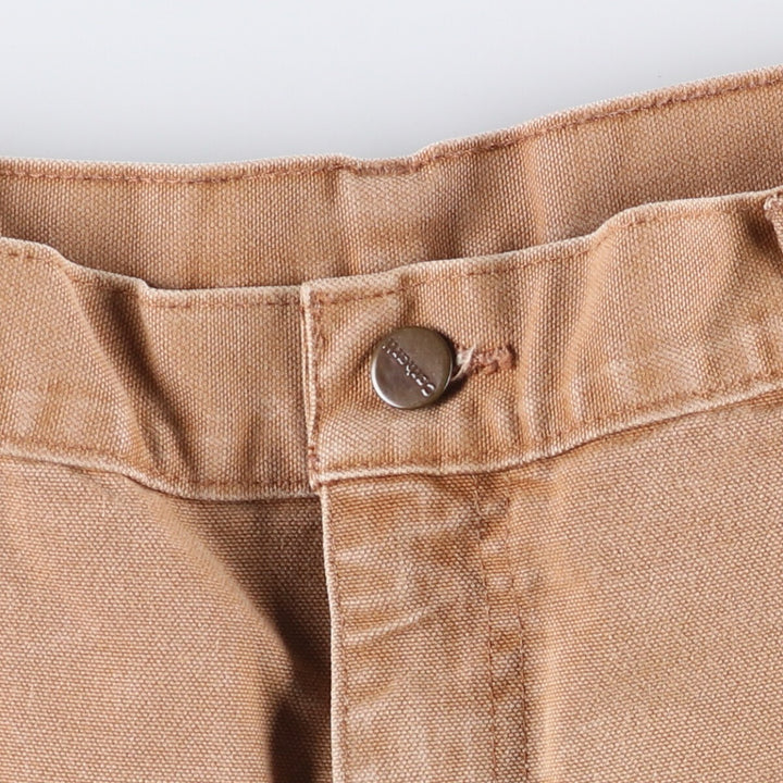 00'S Carhartt Dungaree Fit Duck Painter Pants Men's W35 equivalent cotton Beige type Vintage Second Hand