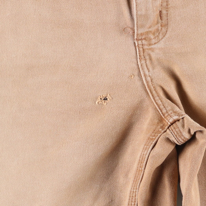 00'S Carhartt Dungaree Fit Duck Painter Pants Men's W35 equivalent cotton Beige type Vintage Second Hand