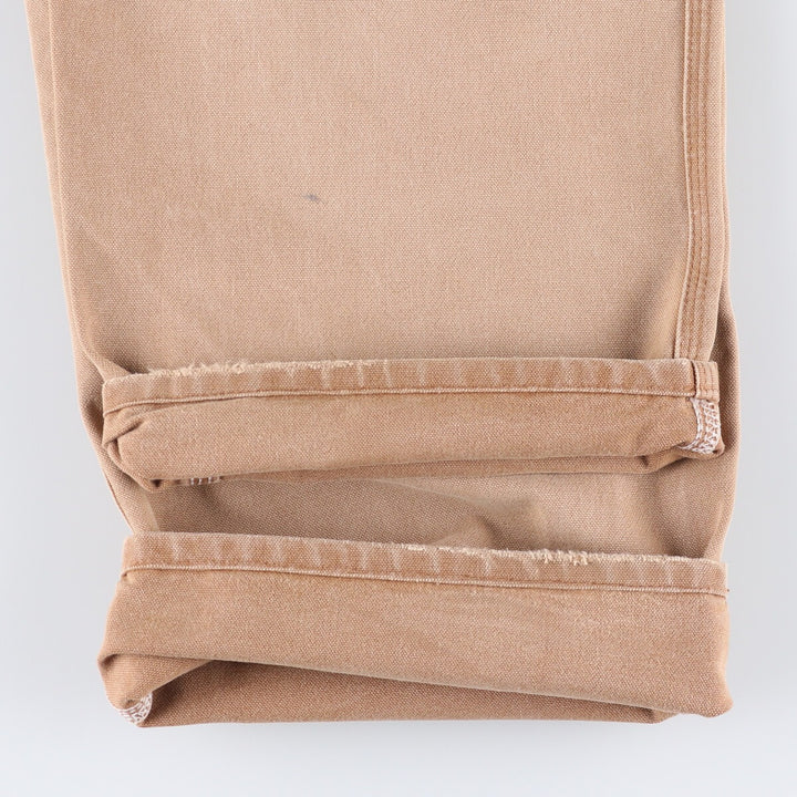 00'S Carhartt Dungaree Fit Duck Painter Pants Men's W35 equivalent cotton Beige type Vintage Second Hand