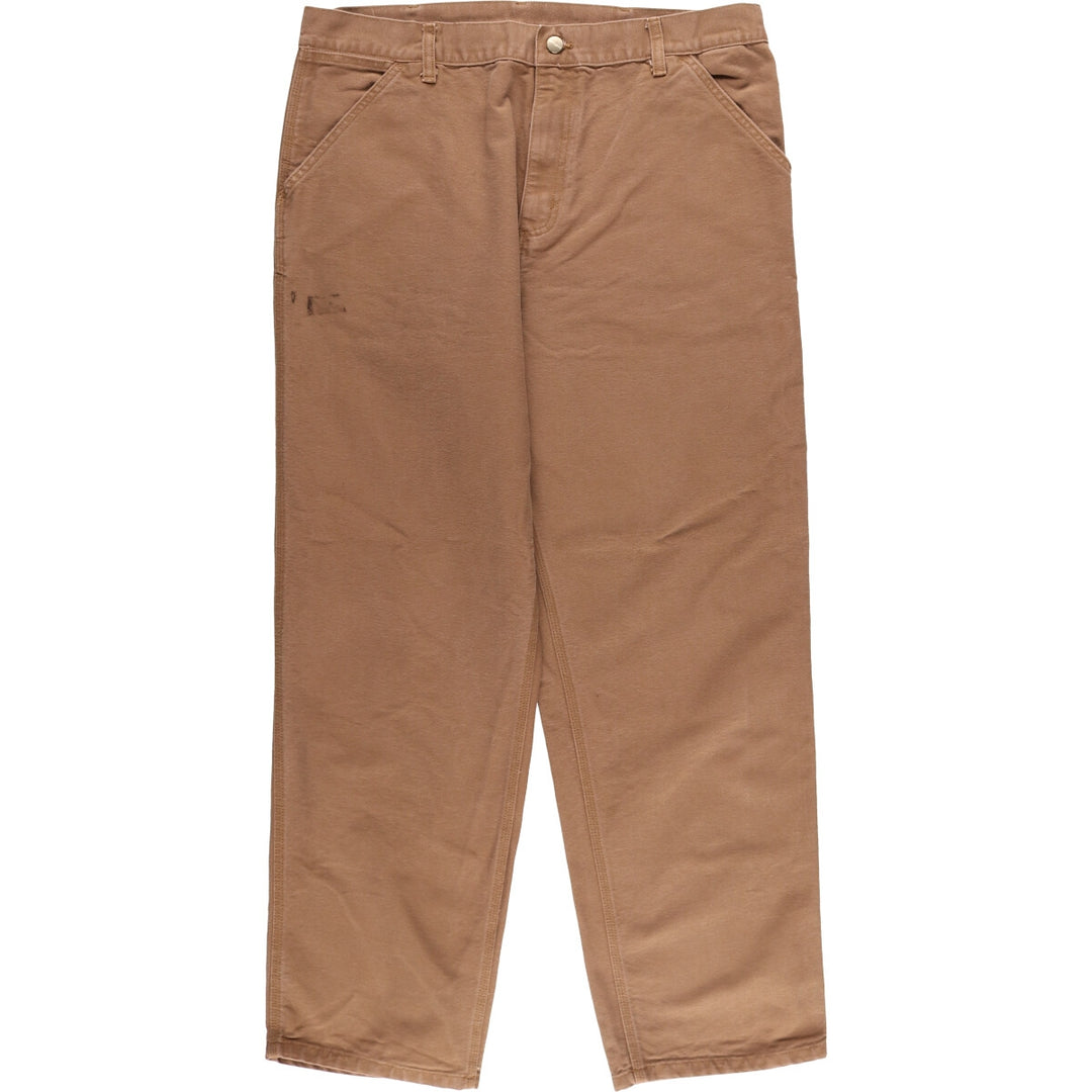 Carhartt SIMPLE PANT Duck Work Pants Men's W37 equivalent Organic cotton brown type Vintage Second Hand