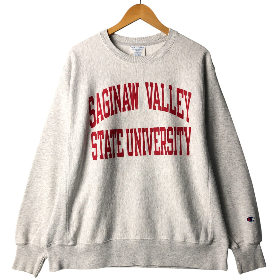 Champion REVERSE WEAVE Reverse Weave College Sweatshirt Trainer Men's L size unclear gray type Vintage Second Hand