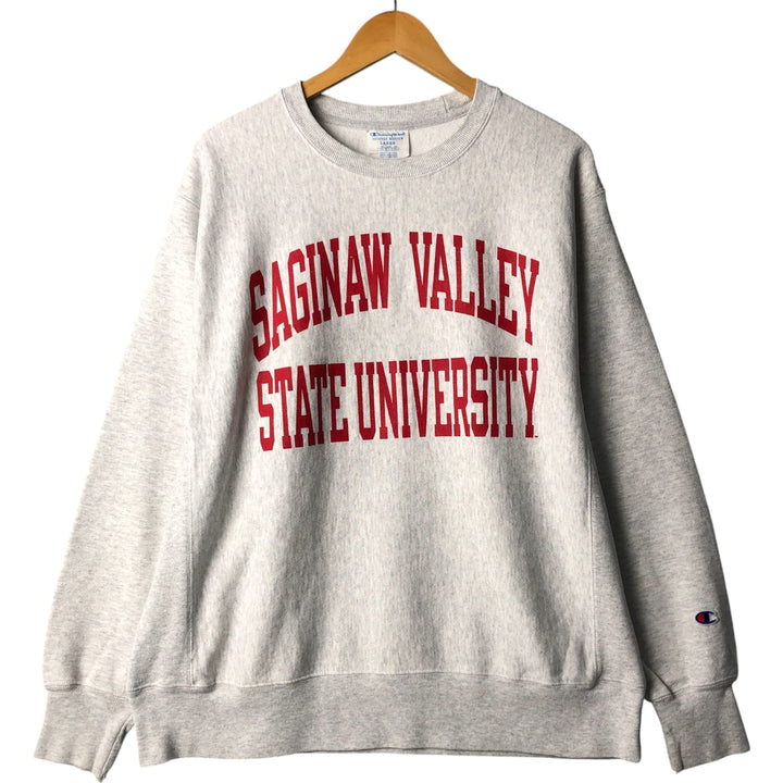 Champion REVERSE WEAVE Reverse Weave College Sweatshirt Trainer Men's L size unclear gray type Vintage Second Hand