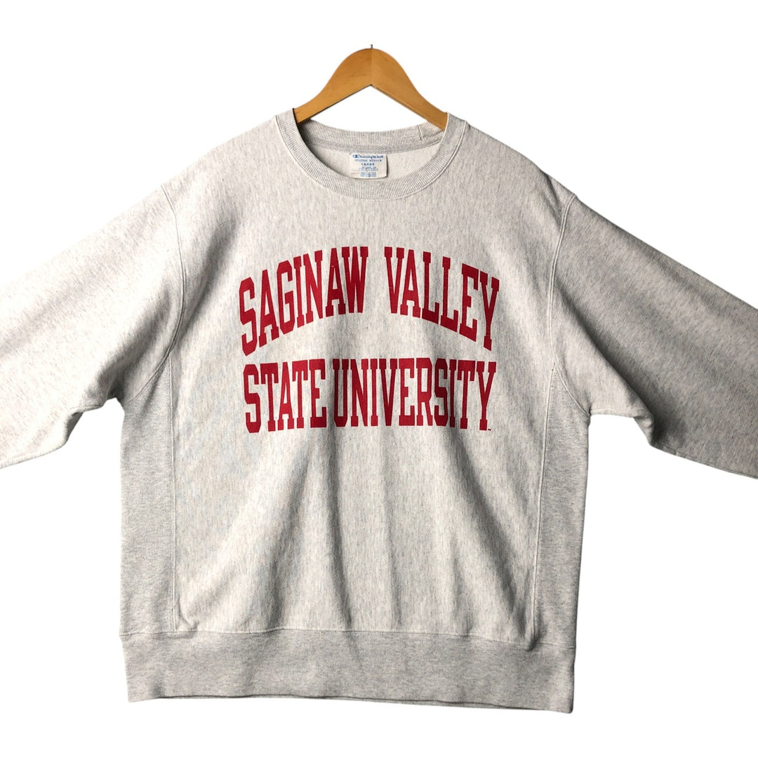 Champion REVERSE WEAVE Reverse Weave College Sweatshirt Trainer Men's L size unclear gray type Vintage Second Hand