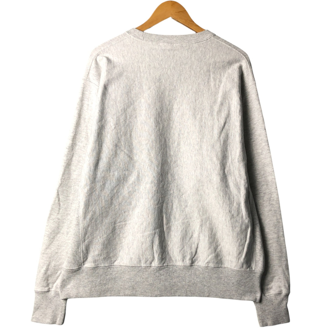 Champion REVERSE WEAVE Reverse Weave College Sweatshirt Trainer Men's L size cotton gray type Vintage Second Hand