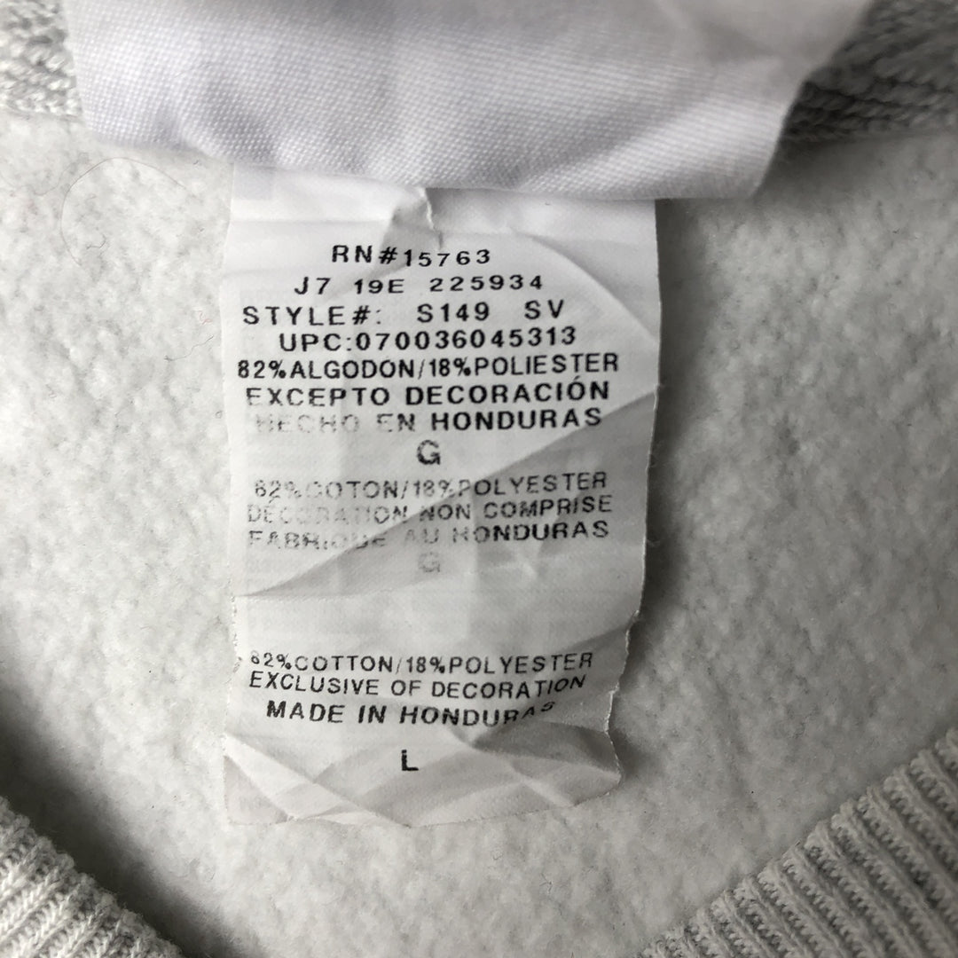 Champion REVERSE WEAVE Reverse Weave College Sweatshirt Trainer Men's L size cotton gray type Vintage Second Hand