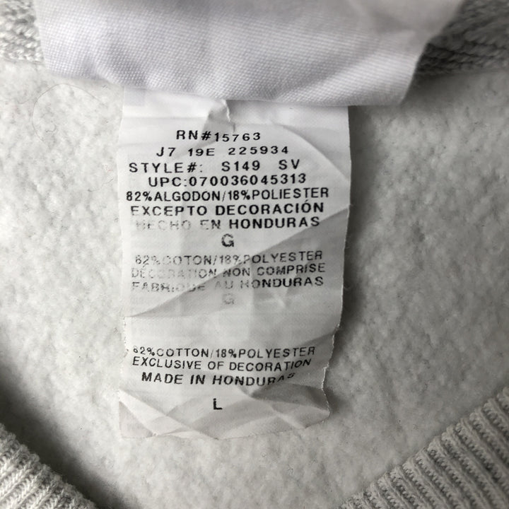 Champion REVERSE WEAVE Reverse Weave College Sweatshirt Trainer Men's L size cotton gray type Vintage Second Hand