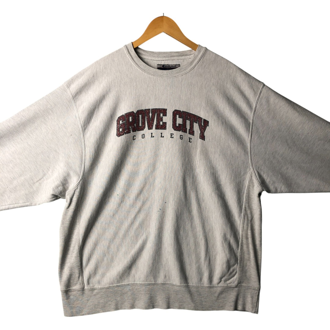 00'S Champion Original Reverse Weave College Sweatshirt Trainer Men's XL cotton gray type Vintage Second Hand