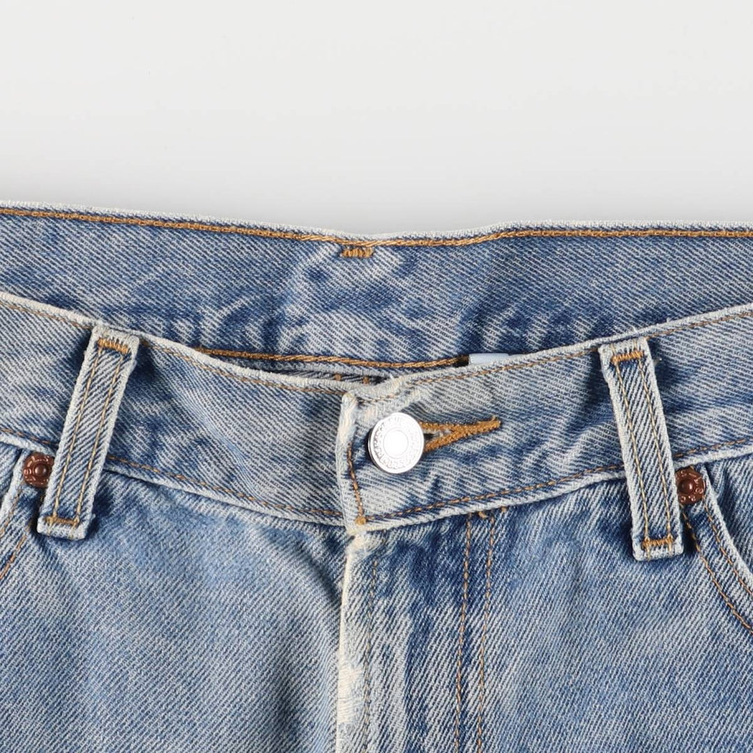 00'S Levi's 550 Relaxed Fit Denim Shorts for Men, Size W34 cotton Blue type light blue Vintage Second Hand