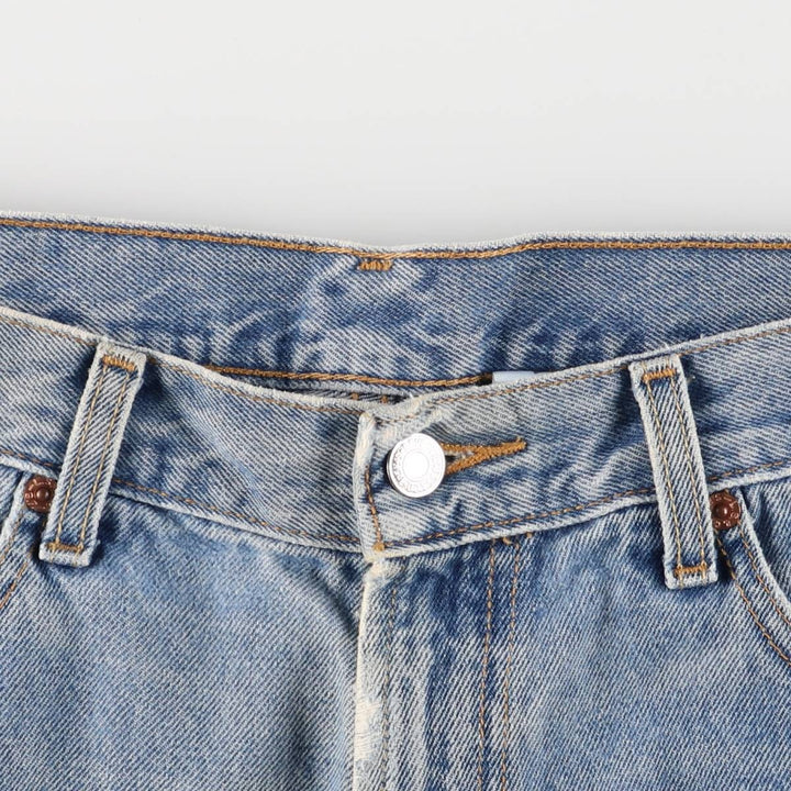 00'S Levi's 550 Relaxed Fit Denim Shorts for Men, Size W34 cotton Blue type light blue Vintage Second Hand