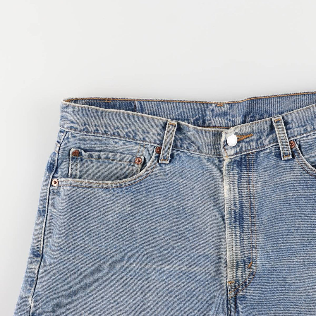 00'S Levi's 550 Relaxed Fit Denim Shorts for Men, Size W34 cotton Blue type light blue Vintage Second Hand
