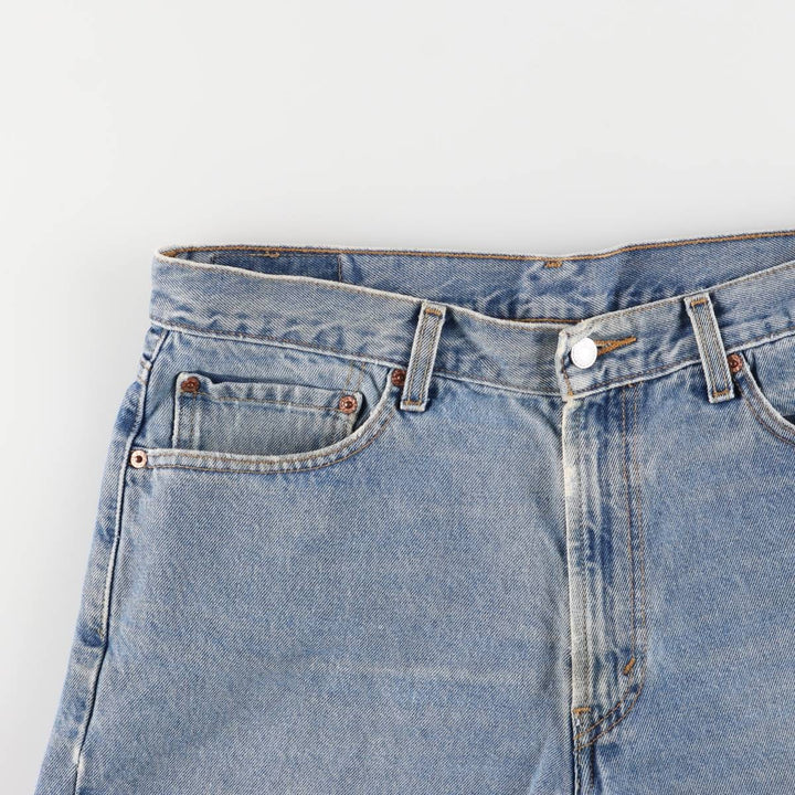 00'S Levi's 550 Relaxed Fit Denim Shorts for Men, Size W34 cotton Blue type light blue Vintage Second Hand