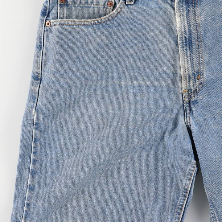 00'S Levi's 550 Relaxed Fit Denim Shorts for Men, Size W34 cotton Blue type light blue Vintage Second Hand