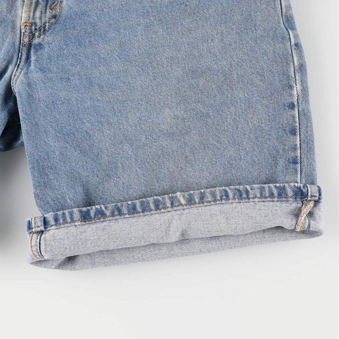 00'S Levi's 550 Relaxed Fit Denim Shorts for Men, Size W34 cotton Blue type light blue Vintage Second Hand