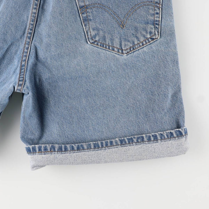 00'S Levi's 550 Relaxed Fit Denim Shorts for Men, Size W34 cotton Blue type light blue Vintage Second Hand