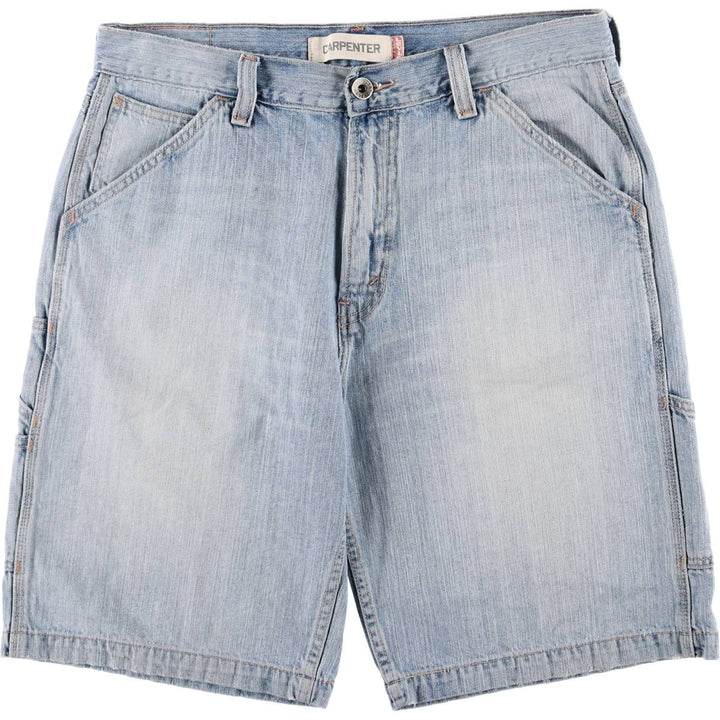 2000'S Levi's Carpenter Denim Painter Shorts, Men's Size W36 cotton blue type Vintage Second Hand