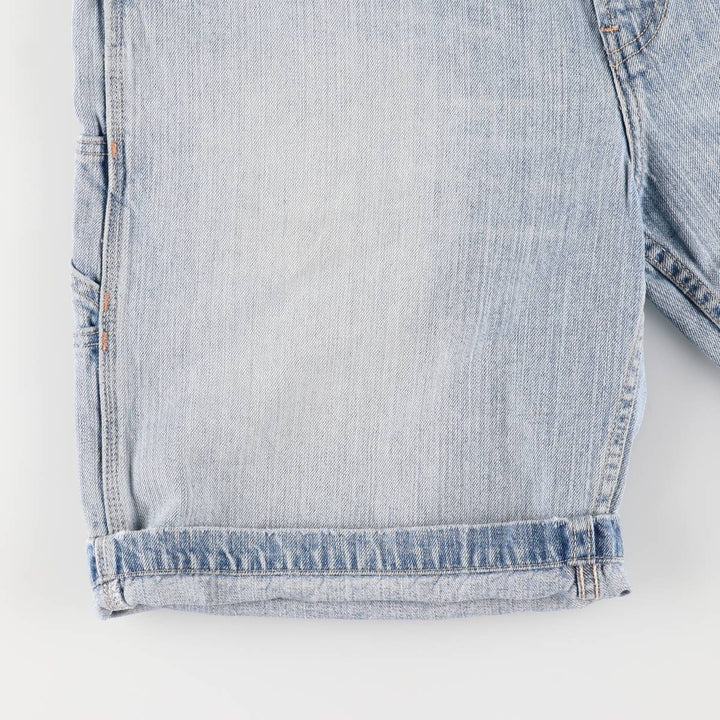 2000'S Levi's Carpenter Denim Painter Shorts, Men's Size W36 cotton blue type Vintage Second Hand