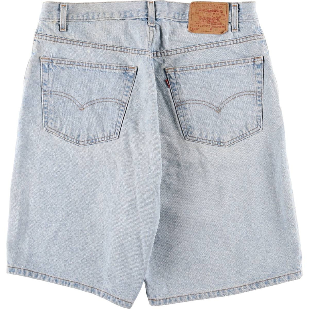 2000'S Levi's 560 Loose Fit Denim Shorts, Men's Size 36 cotton Blue type light blue Vintage Second Hand
