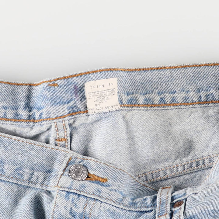 2000'S Levi's 560 Loose Fit Denim Shorts, Men's Size 36 cotton Blue type light blue Vintage Second Hand