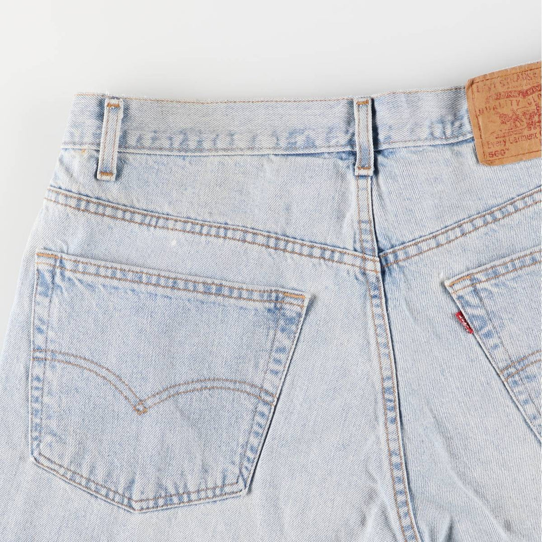 2000'S Levi's 560 Loose Fit Denim Shorts, Men's Size 36 cotton Blue type light blue Vintage Second Hand