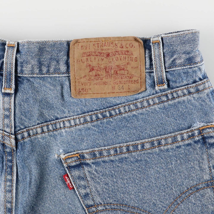 Levi's 550 Denim Shorts, Half Pants, Men's Size 34 unclear Blue type light blue Vintage Second Hand