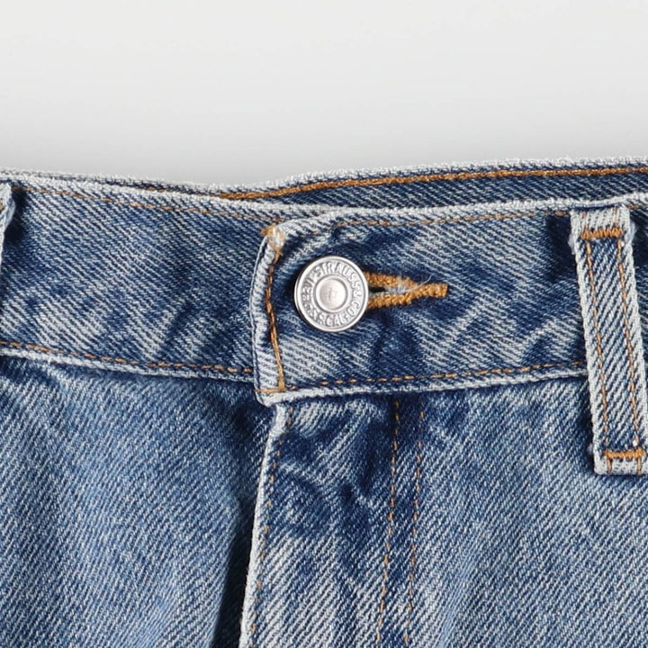 Levi's 550 Denim Shorts, Half Pants, Men's Size 34 unclear Blue type light blue Vintage Second Hand