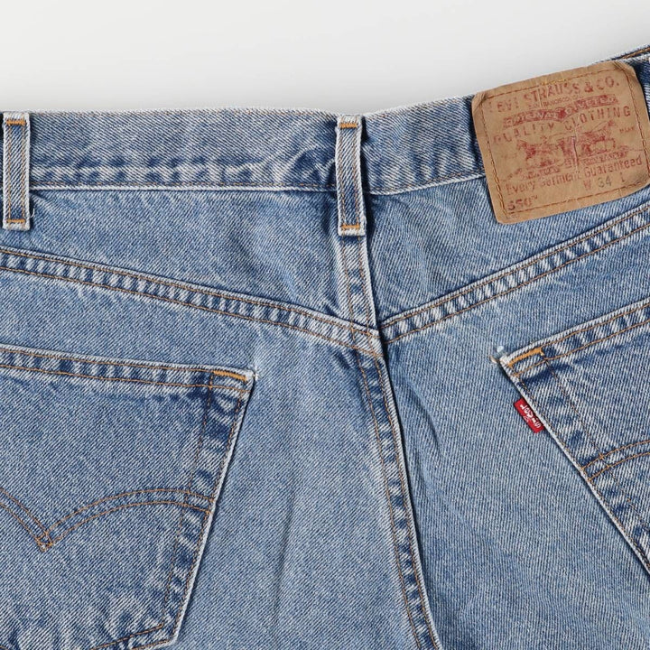 Levi's 550 Denim Shorts, Half Pants, Men's Size 34 unclear Blue type light blue Vintage Second Hand