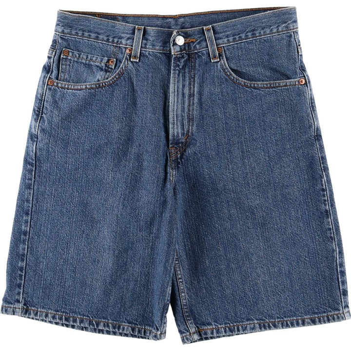 2000'S Levi's 550 Relaxed Fit Denim Shorts (Men's Size 32) cotton blue type Vintage Second Hand