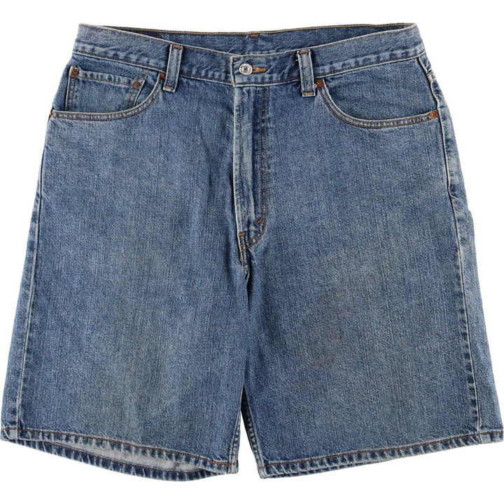 Levi's 550 Relaxed Fit Denim Shorts, Half Pants, Jorts, Men's, W36 equivalent cotton blue type Vintage Second Hand