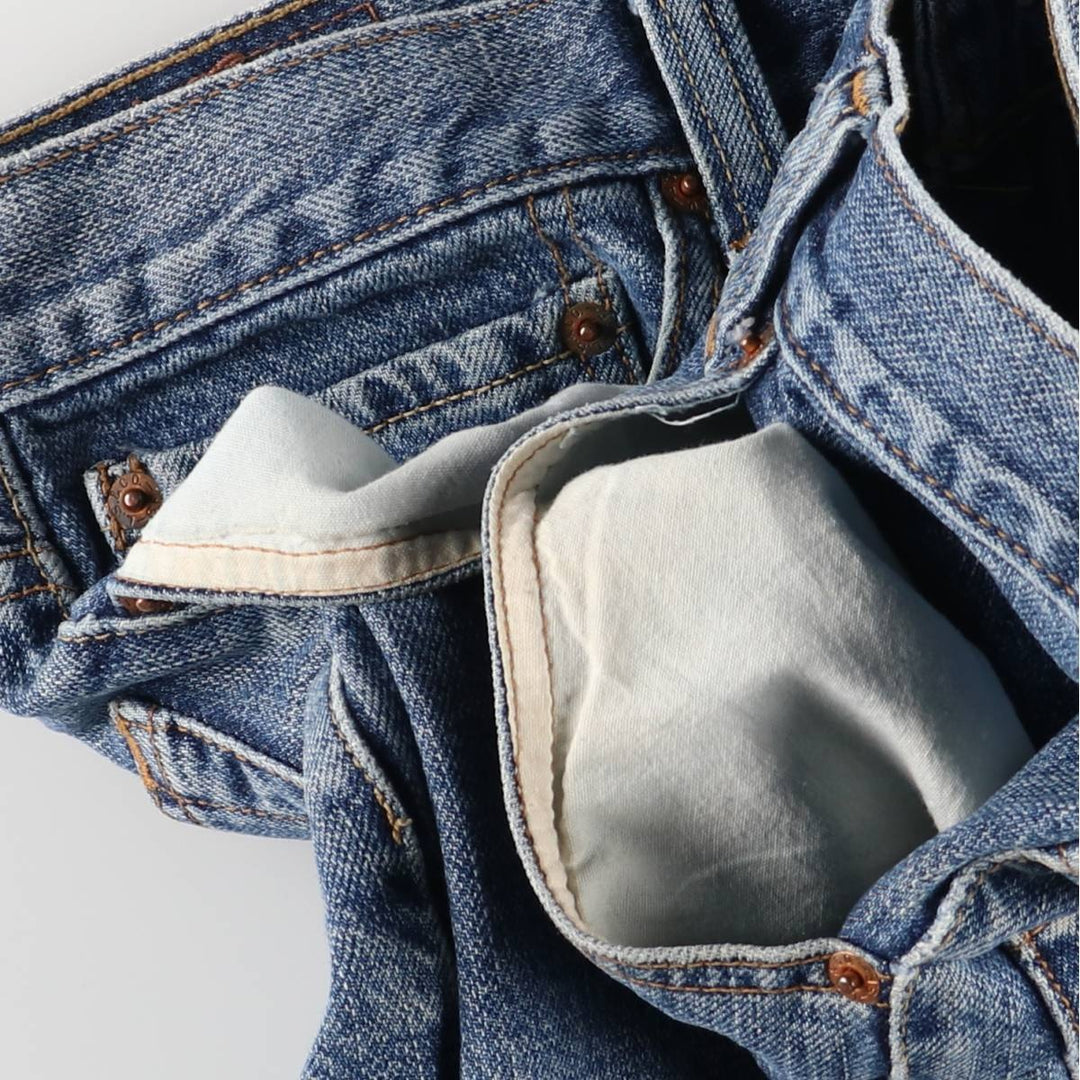 Levi's 550 Relaxed Fit Denim Shorts, Half Pants, Jorts, Men's, W36 equivalent cotton blue type Vintage Second Hand